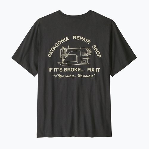 Pánské tričko Patagonia Repair Shop ink black