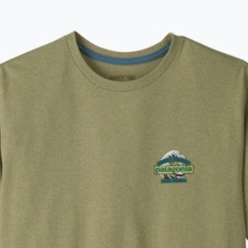 Pánské trekové tričko Patagonia Great Waves Responsibili Tee gumtree green