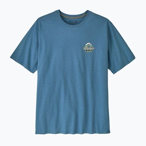 Pánské trekové tričko Patagonia Great Waves Responsibili Tee shore blue