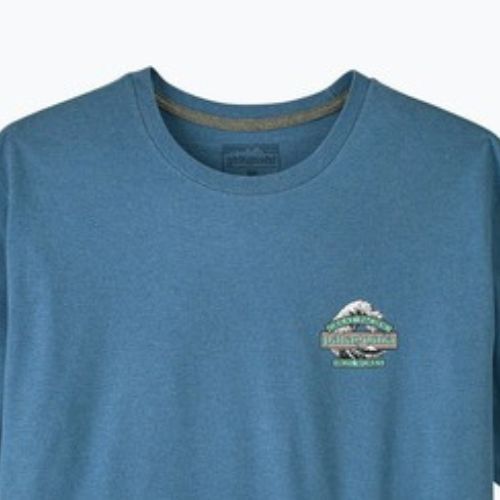 Pánské trekové tričko Patagonia Great Waves Responsibili Tee shore blue