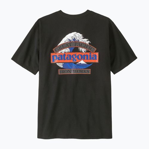 Pánské trekové tričko Patagonia Great Waves Responsibili Tee black