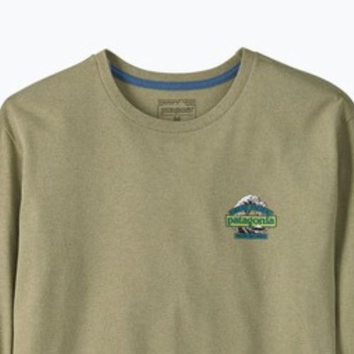 Pánské trekingové tričko Longsleeve Patagonia Great Waves Responsibili Tee gumtree green