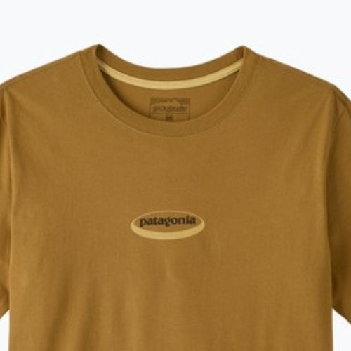 Pánské tričko Patagonia '95 Oval Logo bobcat brown/sunshine