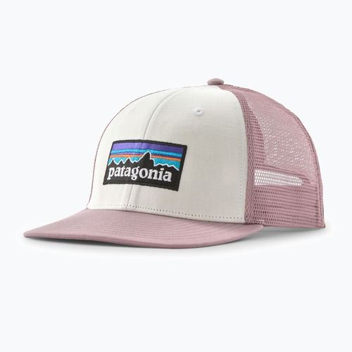 Kšiltovka Patagonia P-6 Logo Trucker white w/quiet violet