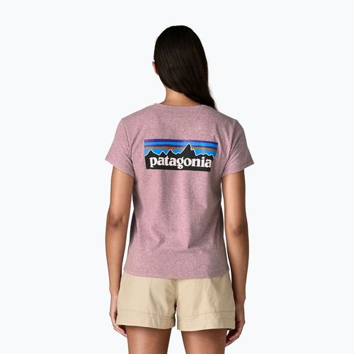 Dámské tričko Patagonia P-6 Logo Responsibili-Tee qulet violet