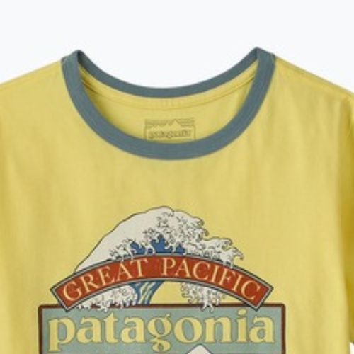 Dámské tričko Patagonia Great Waves Ringer Tee lemon zest