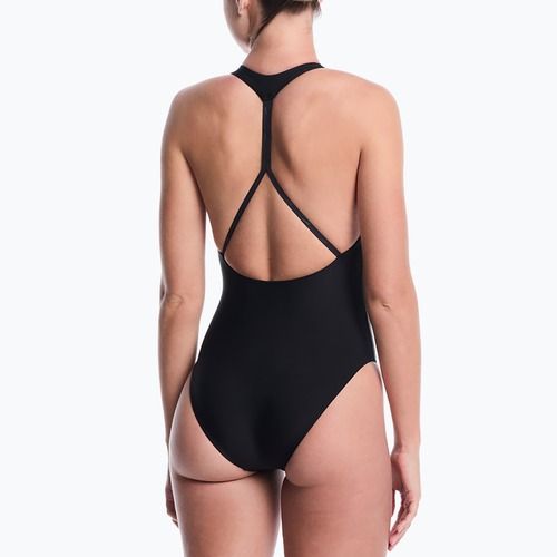 Dámské jednodílné plavky Nike Hydralock Luxe Sail Boat V-Neck black