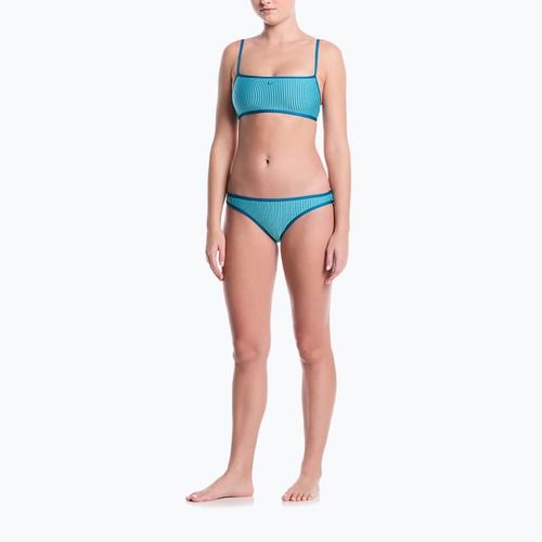 Spodní díl plavek Nike Ripple Texture Hipster Bikini bleached turquoise