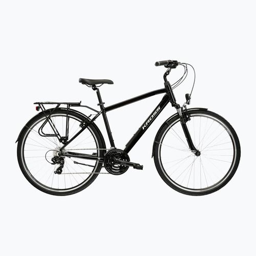 Pánské trekingové kolo KROSS Trans 1.0 black/silver/gloss