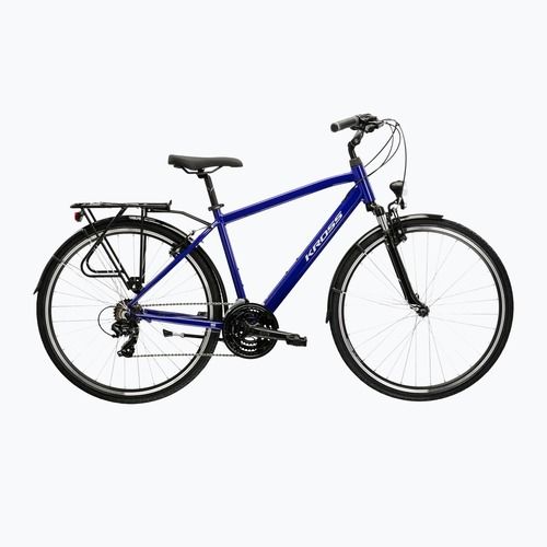 Pánské trekingové kolo KROSS Trans 1.0 navy blue/silver/gloss
