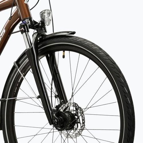 Pánské trekingové kolo KROSS Trans 5.0 brown/silver/gloss