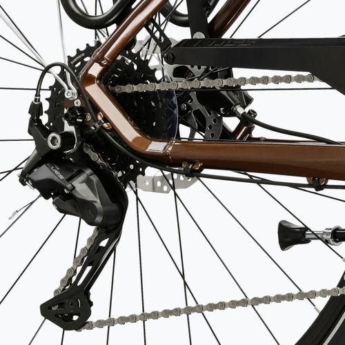 Pánské trekingové kolo KROSS Trans 5.0 brown/silver/gloss