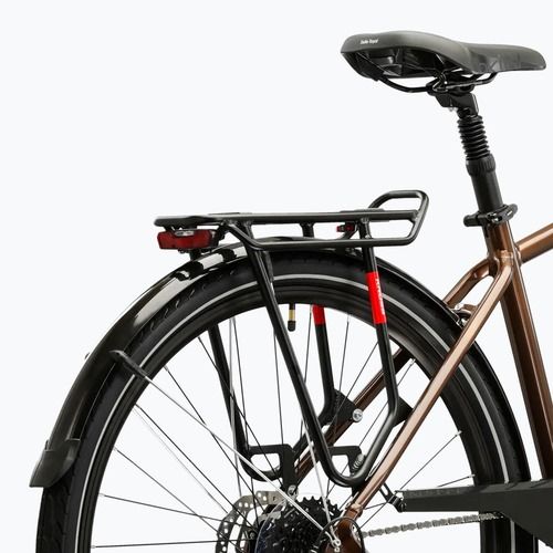 Pánské trekingové kolo KROSS Trans 5.0 brown/silver/gloss