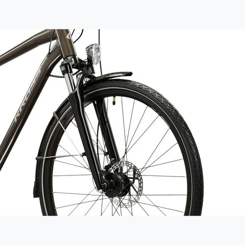 Pánské trekingové kolo KROSS Trans 4.0 brown/silver/gloss