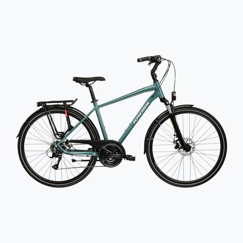 Pánské trekingové kolo KROSS Trans 3.0 green/silver/gloss