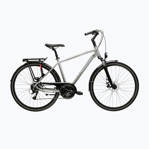 Pánské trekingové kolo KROSS Trans 3.0 silver/blue/gloss