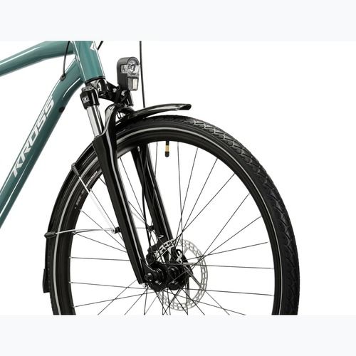 Pánské trekingové kolo KROSS Trans 3.0 green/silver/gloss