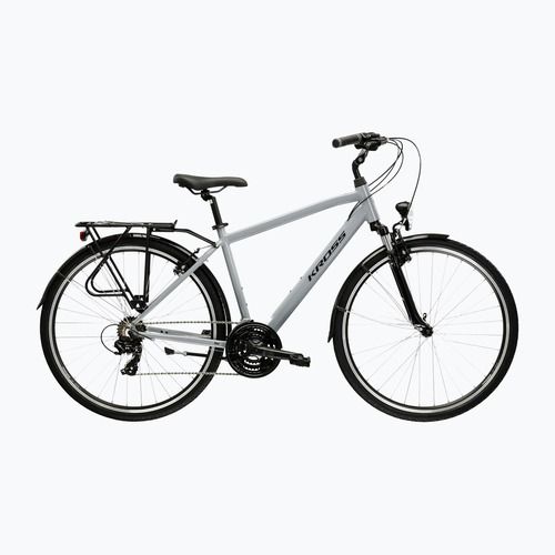 Pánské trekingové kolo KROSS Trans 1.0 grey/black/gloss