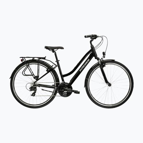 Dámské trekingové kolo KROSS Trans 1.0 In black/silver/gloss