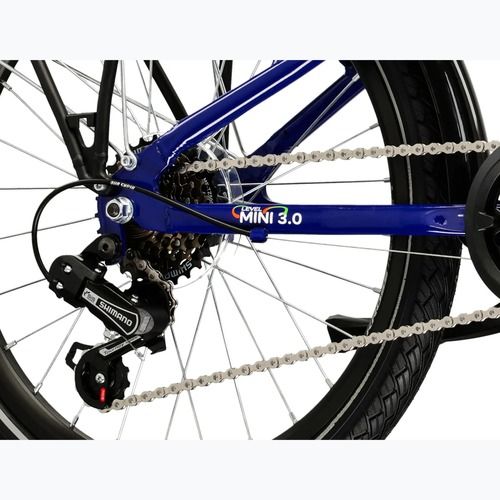 Dětské kolo KROSS Level Mini 3.0 Eq navy blue/white/gloss
