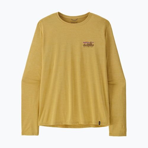 Pánské tričko Longsleeve Patagonia Capilene Cool Daily - '73 Skyline limestone yellow/light limestone yellow c-dye