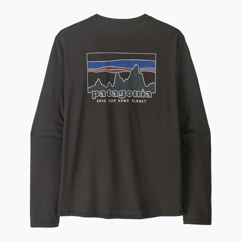 Pánské tričko Longsleeve Patagonia Capilene Cool Daily - '73 Skyline black