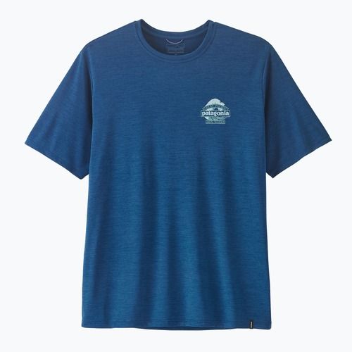 Pánské tričko Patagonia Capilene Cool Daily - Great Waves clement blue/light clement blue x-dye