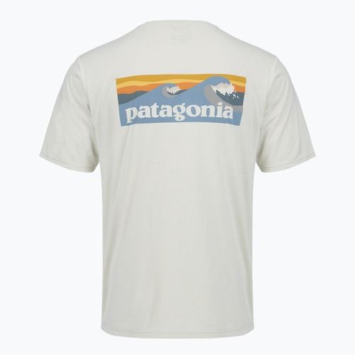 Pánské tričko Patagonia Capilene Cool Daily - Boardshort Logo dyno white