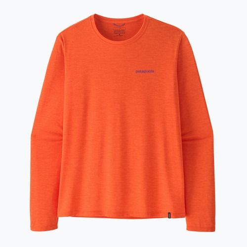 Pánské tričko Longsleeve Patagonia Capilene Cool Daily - Boardshort Logo orange peel/light orange peel x-dye