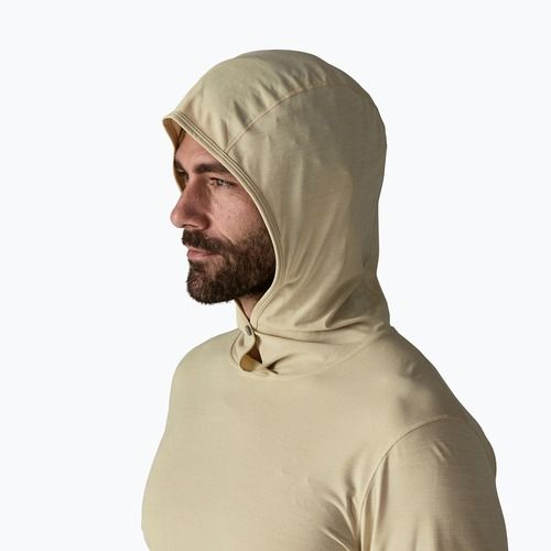 Pánská mikina Patagonia Capilene Ultra Hoody pumice/dyno white x-dye