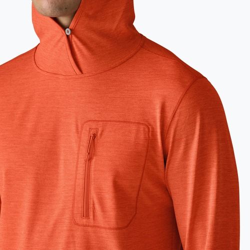 Pánská mikina Patagonia Capilene Cool Sun Hoody coal orange/light coal orange x-dye