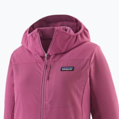 Dámská softshellová bunda Patagonia R1 CrossStrata Hoody faded magenta