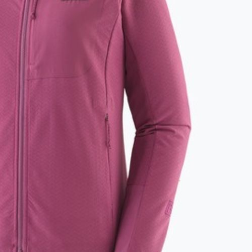 Dámská softshellová bunda Patagonia R1 CrossStrata Hoody faded magenta
