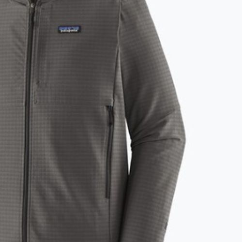 Pánská softshellová bunda Patagonia R1 TechFace Hoody forge grey