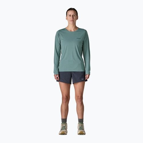 Dámské tričko Longsleeve Patagonia Capilene Cool Daily Shirt - Boardshort Logo blue sage/light blue sage x-dye