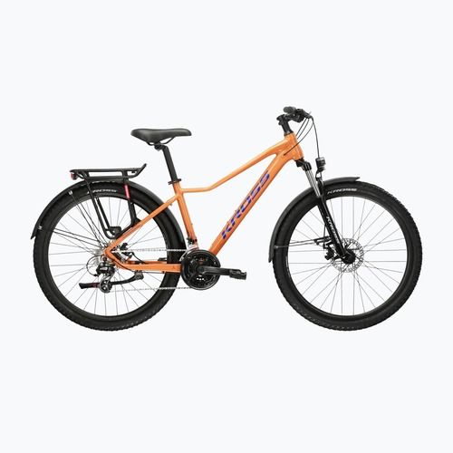 Dámské horské kolo KROSS Lea 2.0 Eq W 27.5 orange/navy blue/gloss