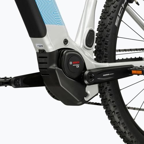 Dámské elektrokolo KROSS Influx Hyb 5.0 W 27.5 el. 800 Wh silver/blue/gloss
