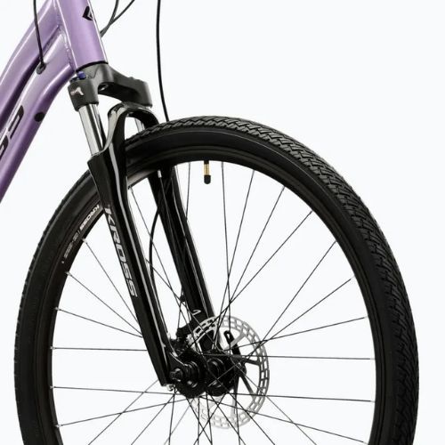 Dámské krosové kolo KROSS Evado 5.0 In purple/black/gloss