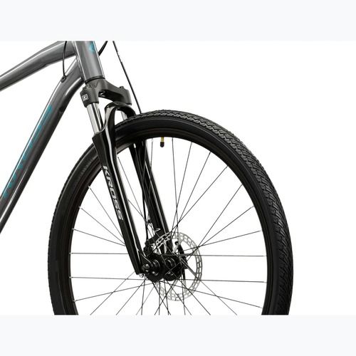 Krosové kolo KROSS Evado 3.0 grey/teal/gloss
