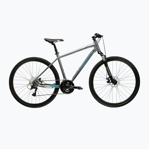 Krosové kolo KROSS Evado 3.0 grey/teal/gloss