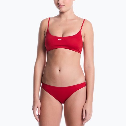Dámské dvoudílné plavky Nike Essential Bralette Bikini gym red