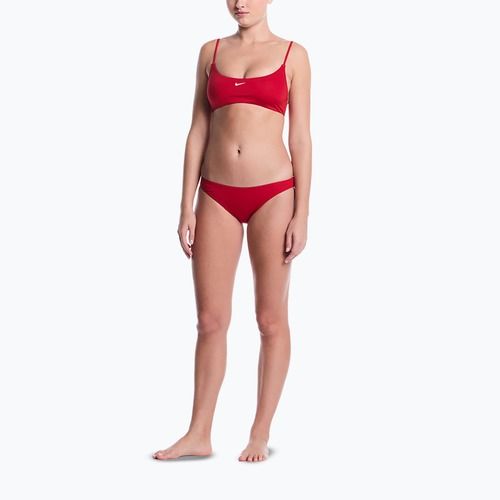 Dámské dvoudílné plavky Nike Essential Bralette Bikini gym red