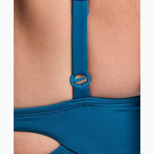 Dámské jednodílné plavky Nike Essential V-Neck green abyss