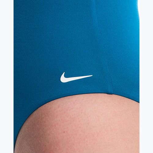 Dámské jednodílné plavky Nike Essential V-Neck green abyss