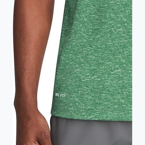 Pánské plavecké tričko Nike Heather Hydroguard malachite