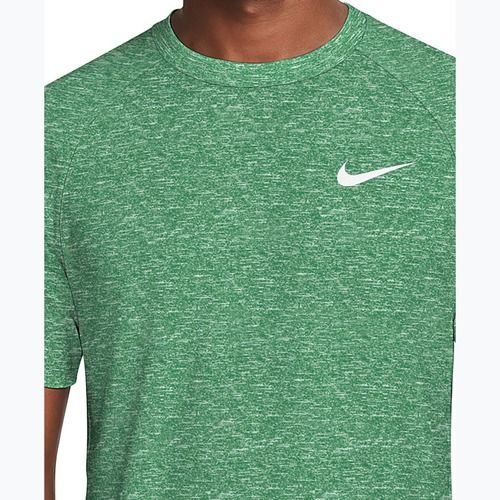Pánské plavecké tričko Nike Heather Hydroguard malachite