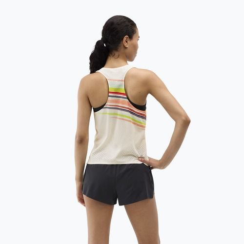 Dámské běžecké tričko HOKA Race Day Singlet alabaster flare