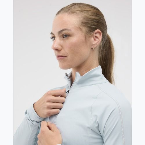 Dámská běžecká mikina HOKA GlideTech Quarter Zip mineral blue
