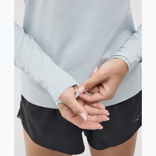 Dámská běžecká mikina HOKA GlideTech Quarter Zip mineral blue