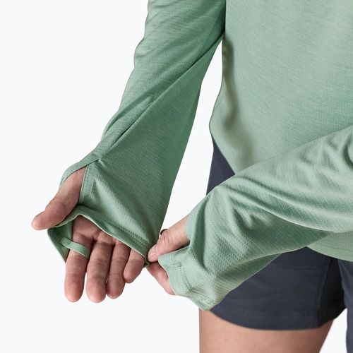 Dámská mikina Patagonia Capilene Cool Sun Hoody thermal blue/thin ice x-dye